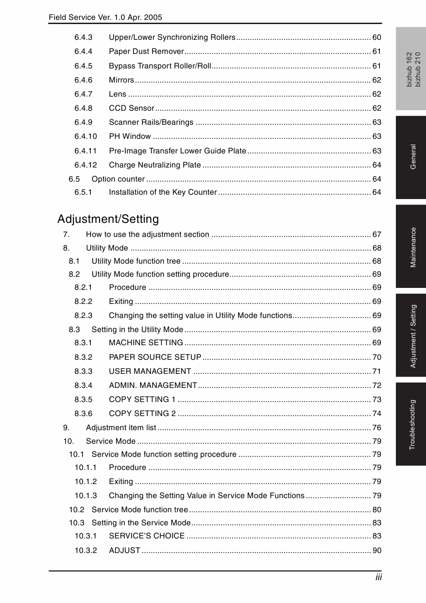 Konica-Minolta bizhub 162 210 FIELD-SERVICE Service Manual-2